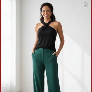 Robert Rodriguez Ondea Shirred Crossover Tank NWT Black XL